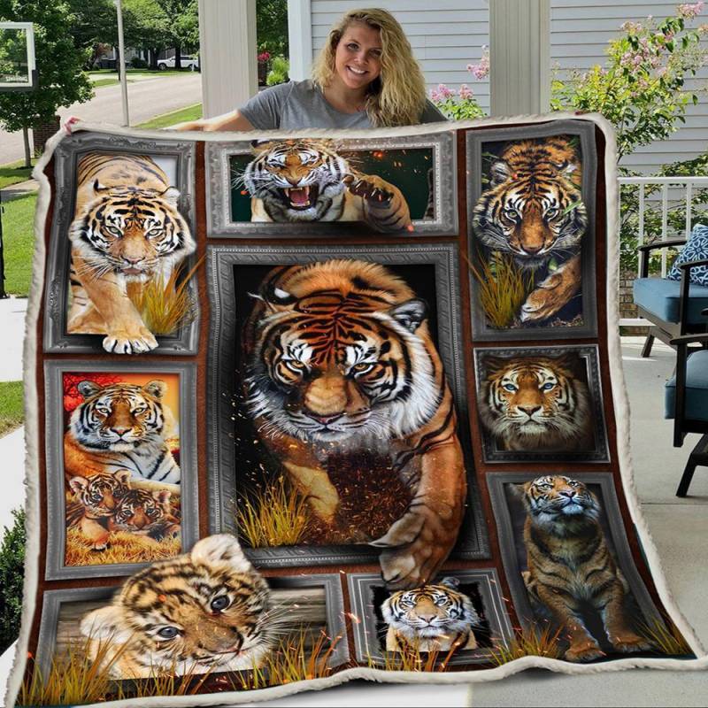 3D Huge Tiger Blanket 1