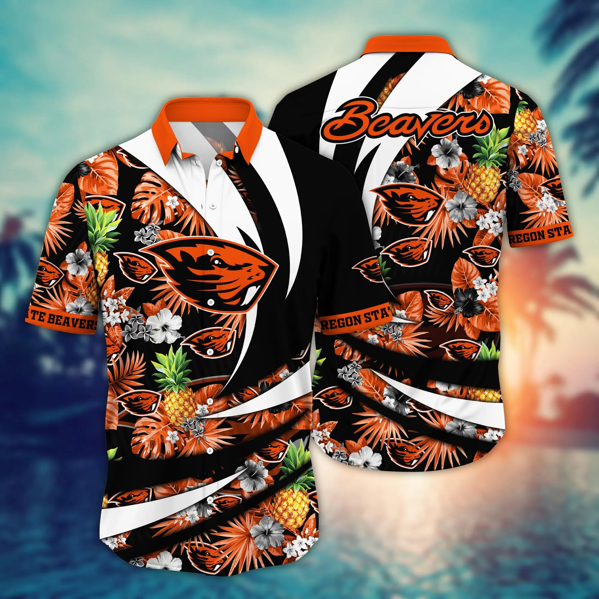 Oregon State Beavers NCCA Hawaiian Shirt Balmy Aloha Shirt