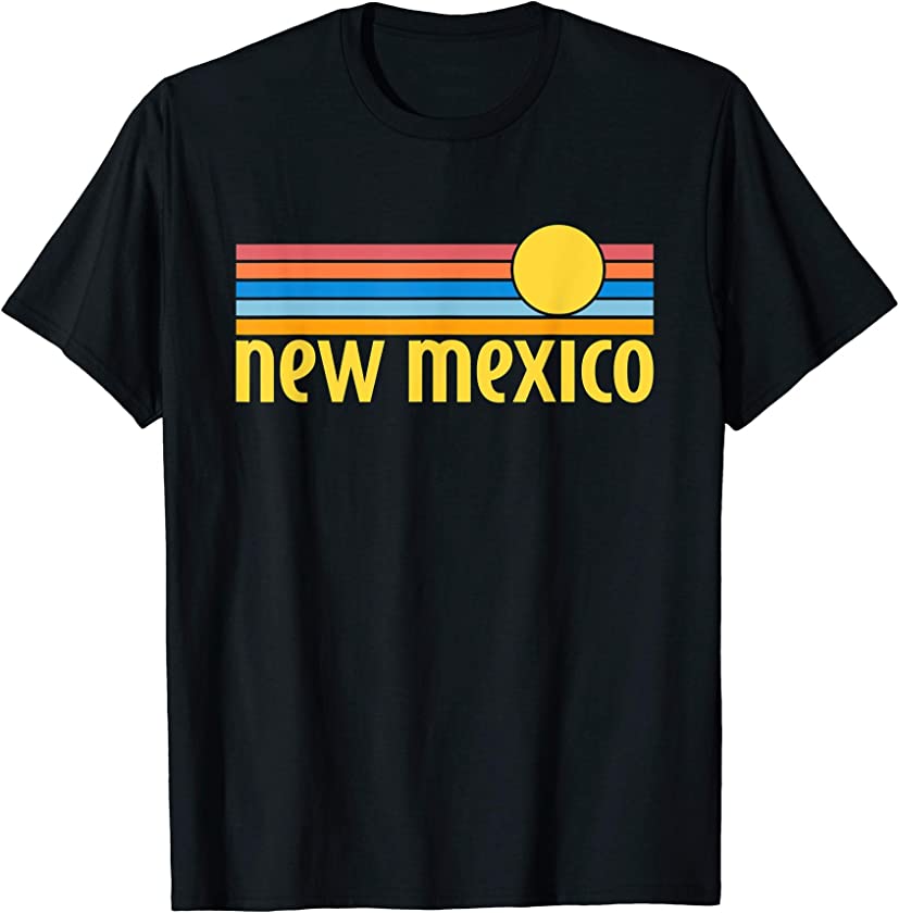 Vintage New Mexico Sunset Retro Style Design MCMA T-Shirt