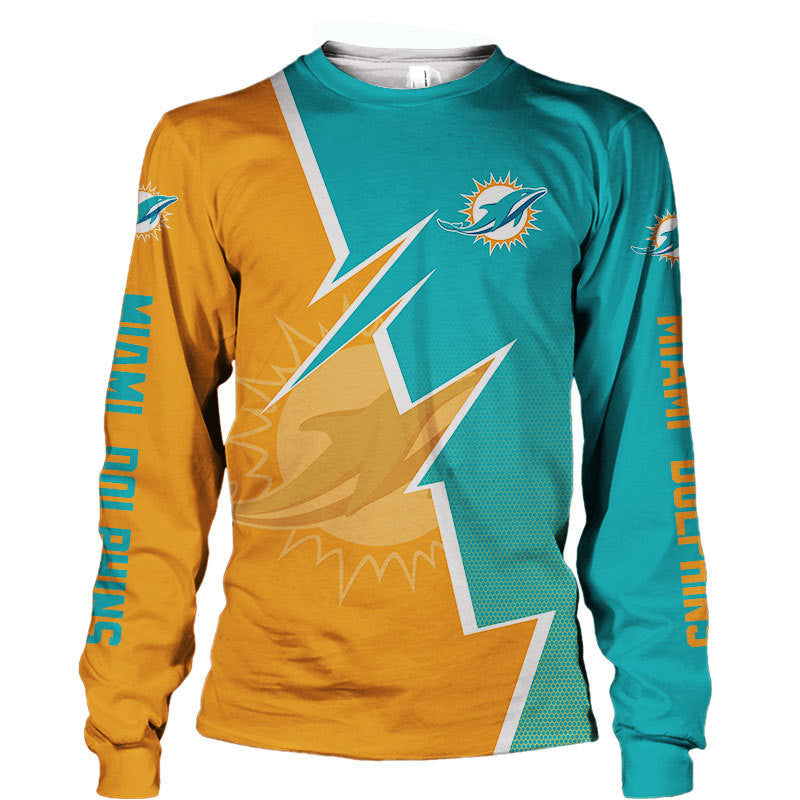 Miami Dolphins Sweatshirts Zigzag