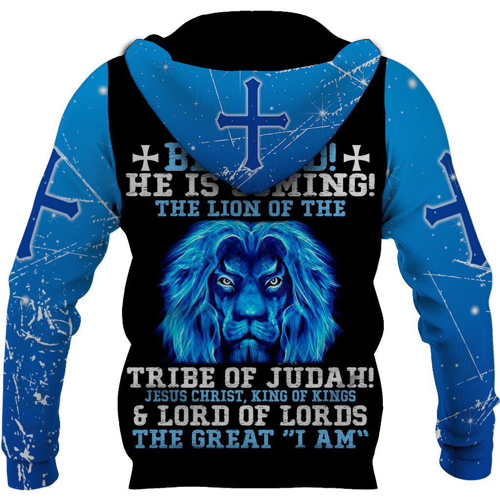 The Lion Of The Tribe Judah Jesus All Over Printed Hoodie