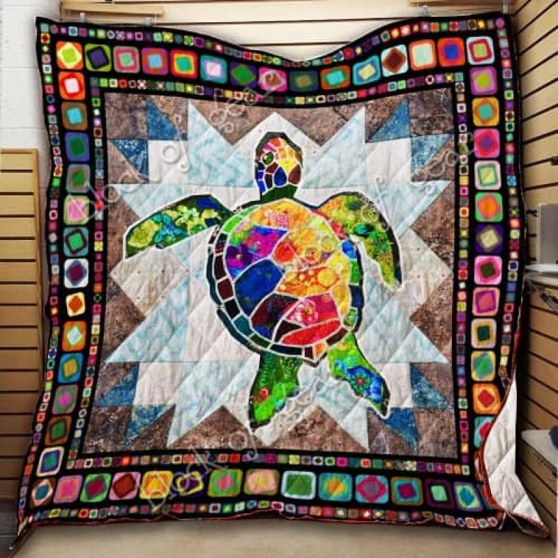 Sofa Throw Blanket Colorful Sea Turtle Blanket