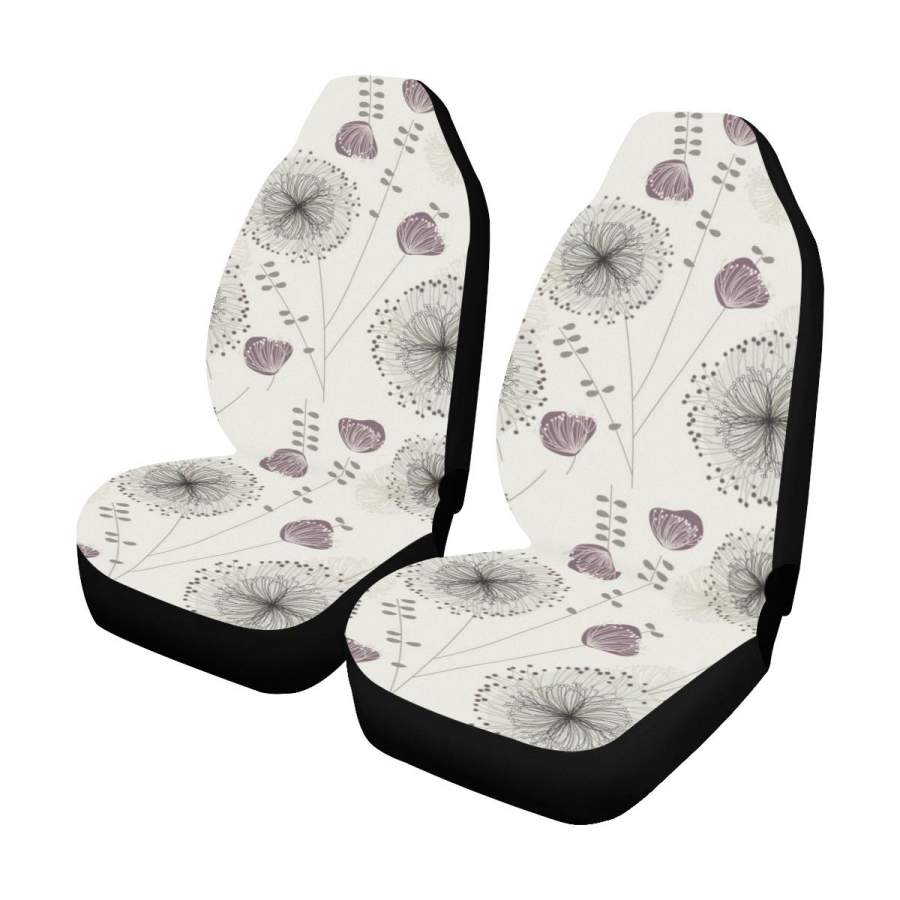 Dandelion Car Seat Covers (Set of 2 ) Universal Fit Most Cars Trucks and SUVs