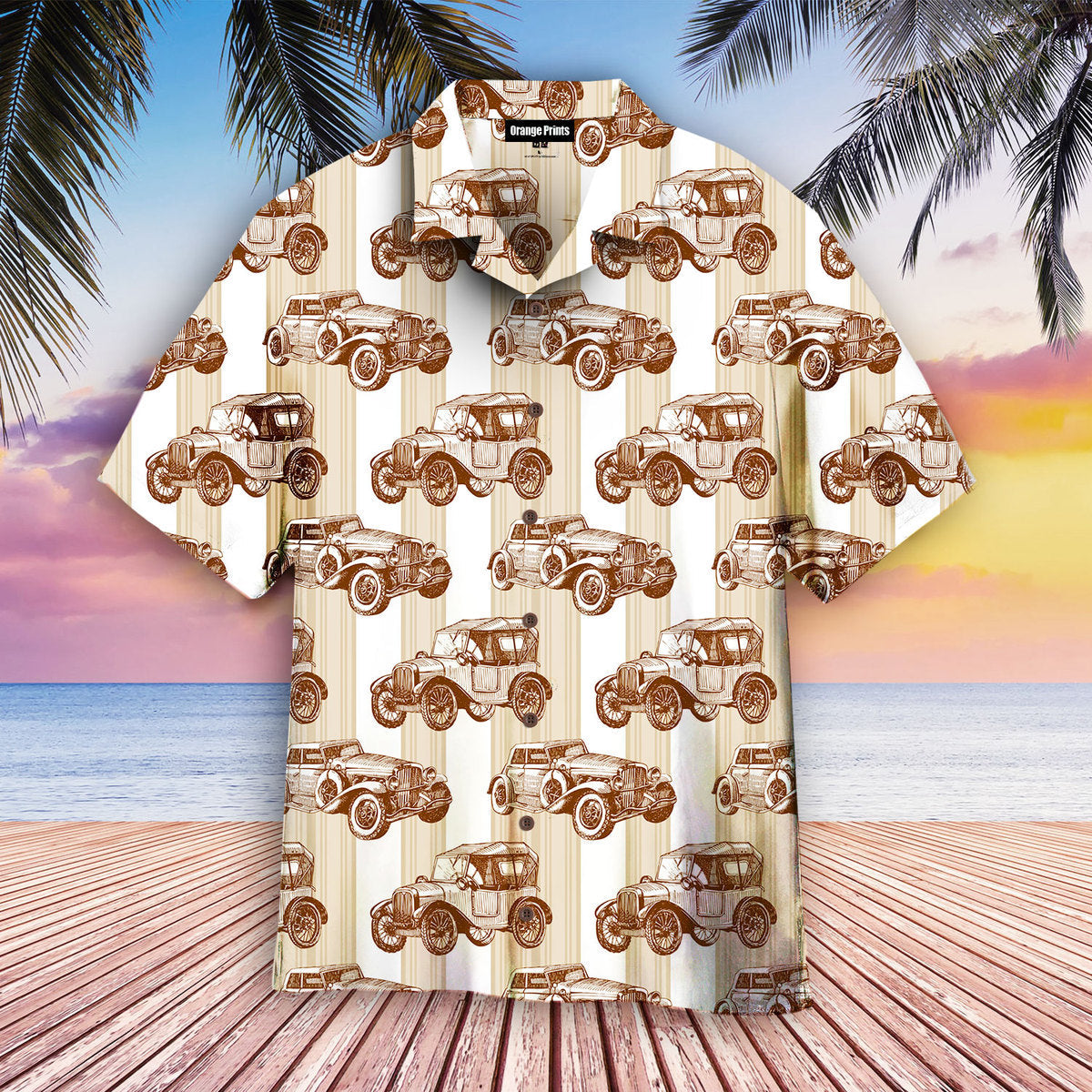 Retro Car Hawaii Shirt For Men And Women Ha95234