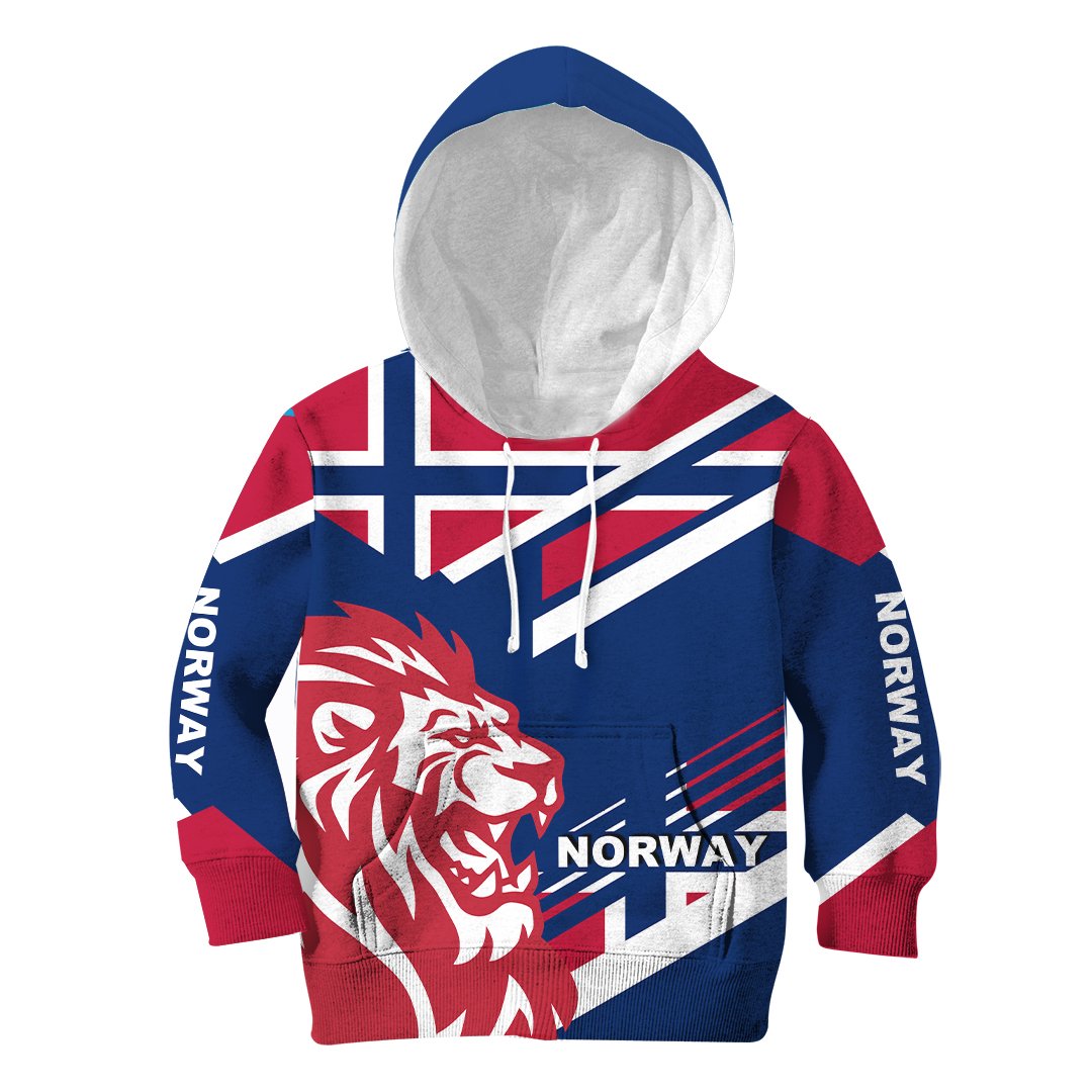 1stTheWorld Hoodie Kid – Norway Lion Flag Special Edition A30