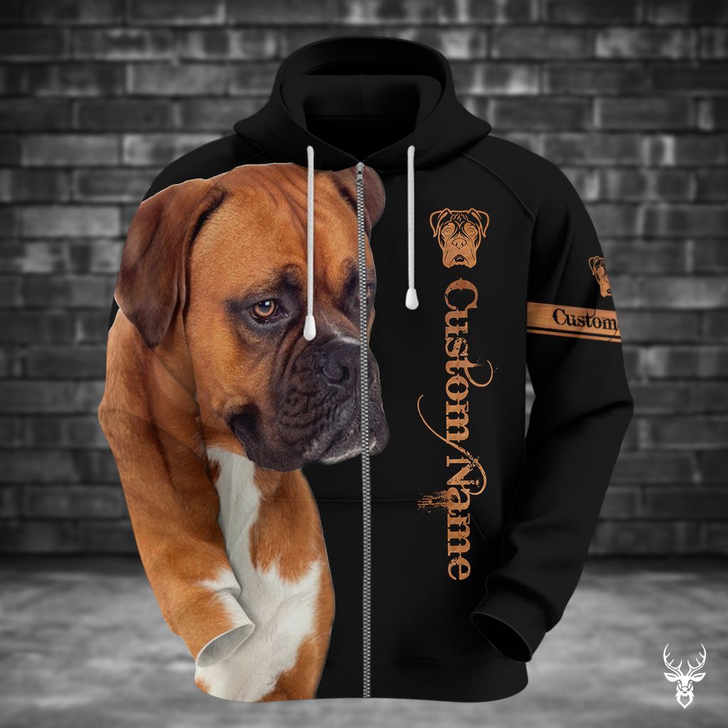 Boxer Custom Name Hoodie QQ TJJ312008G99HB