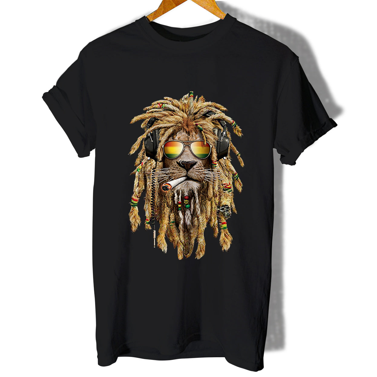 Snoop Dogg Rasta Smoking Lion Women T-Shirt