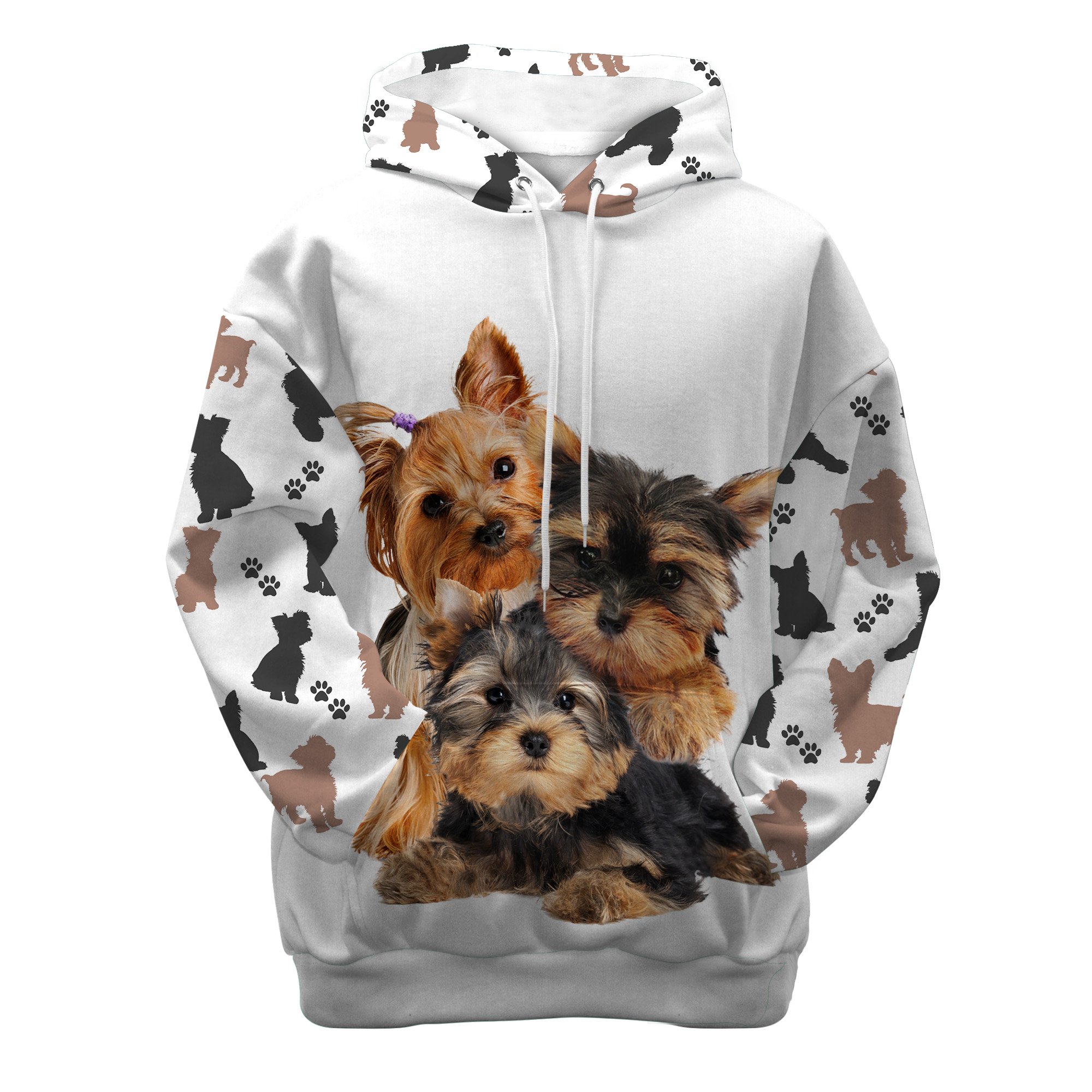 Yorkshire terrier my babies hoodie gift for yorkshire terrier lover gift for dog mom Lightweight Hoodie 3D