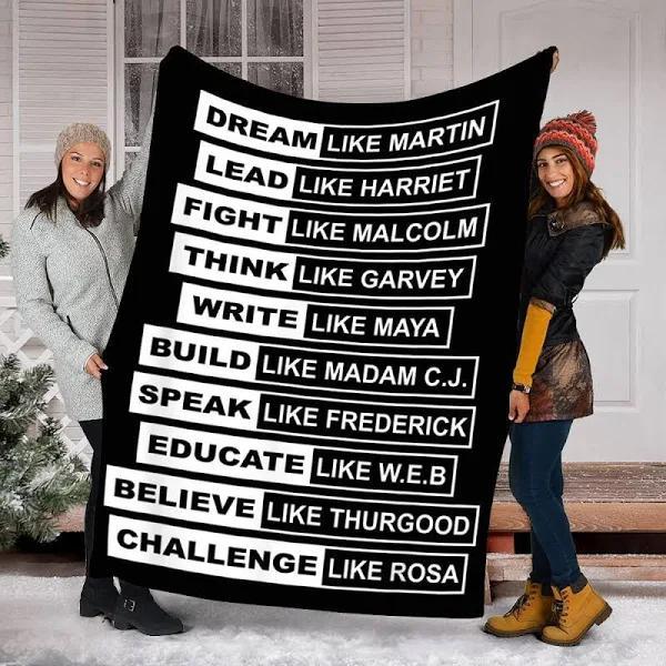 Custom Blanket Black Month History Black Lives Matter Blanket – Fleece Fleece Blanket, Blanket Sofa Bed, 3D Blanket