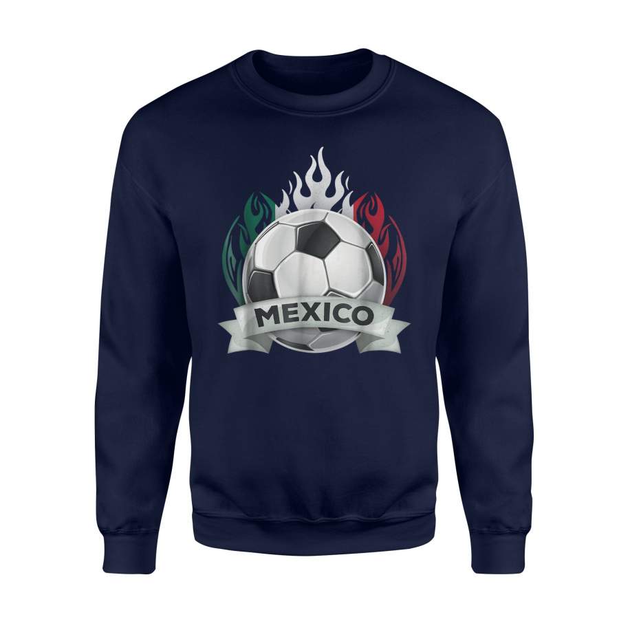 Awesome Mexico Cheer Soccer – Football Mexican Flag Sweatshirt