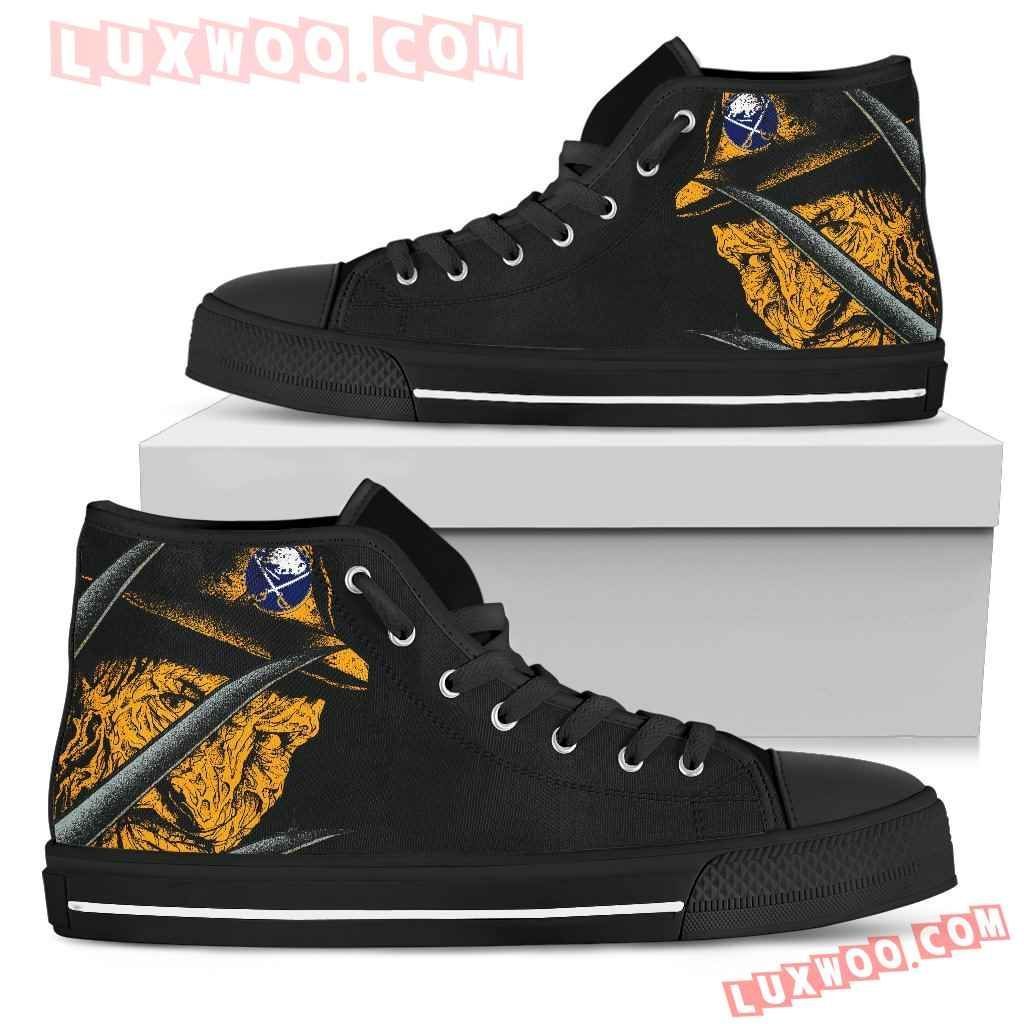 Buffalo Sabres Nightmare Freddy Colorful High Top Shoes Sport Sneakers