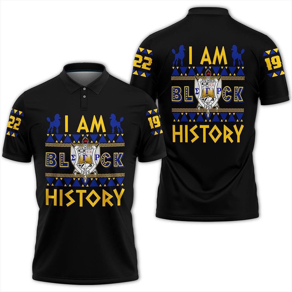 Sorority Polo – I Am Black History Sigma Gamma Rho Polo Shirt