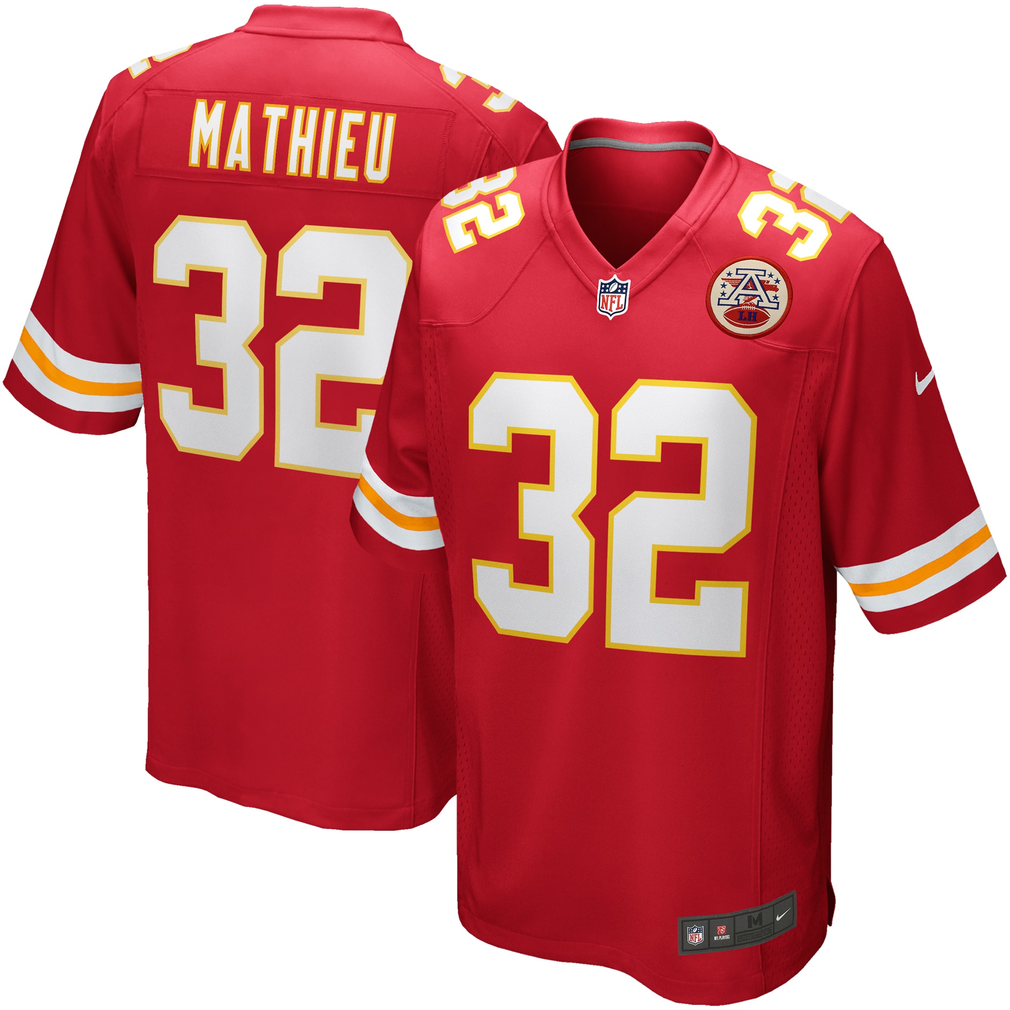 Men’s Kansas City Chiefs Tyrann Mathieu Red Game Player Jersey