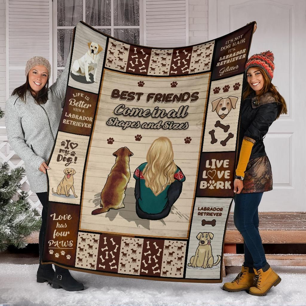 Labrador Retriever Best Friend, Christmas Gift, Dog Lover Blanket