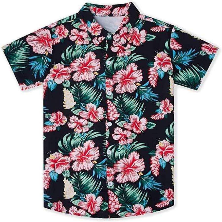 Hibiscus Flower Tropical Full Printing Hawaii Shirts Ha46234