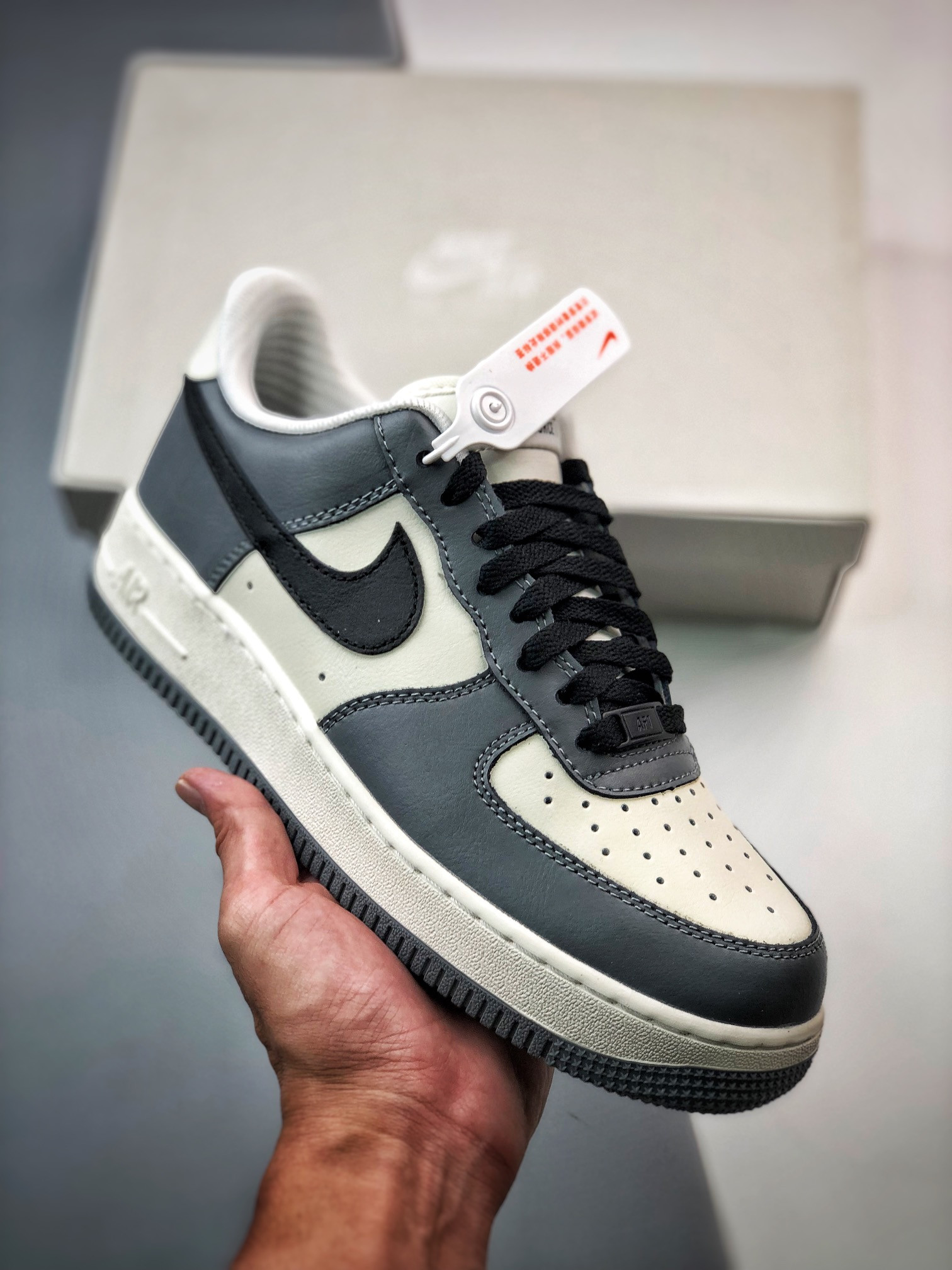 Nike Air Force 1 Low Sail Grey Black FD9063-100 5340254