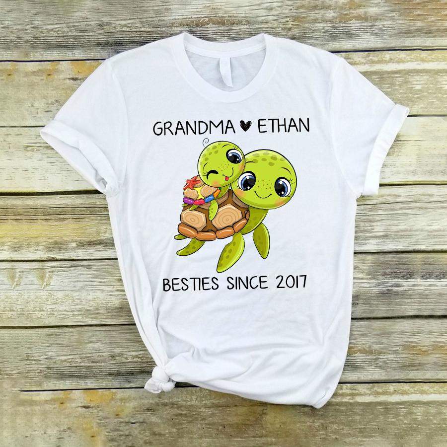 Personalized Grandma And Grandkid, Custom Names Shirt