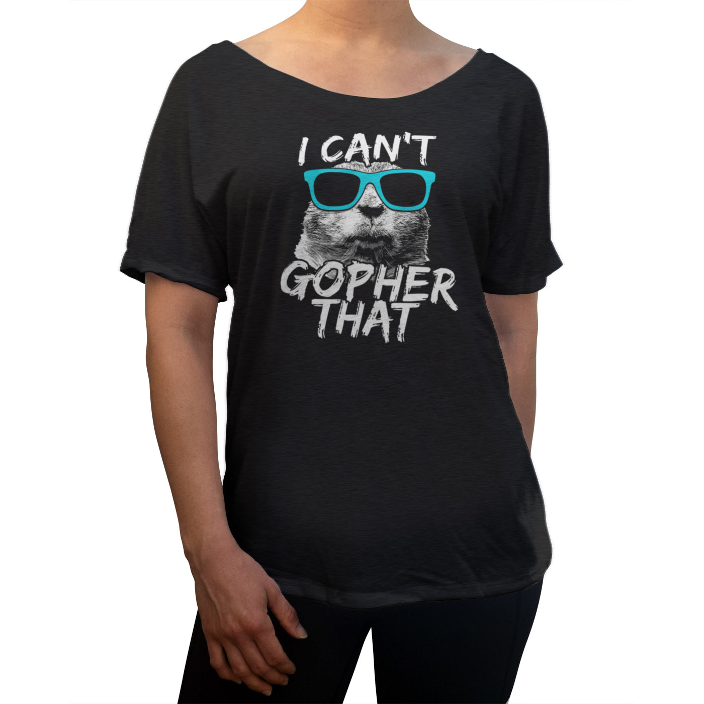 Women’S I Can’T Gopher That Funny Animal Pun Scoop Neck T-Shirt