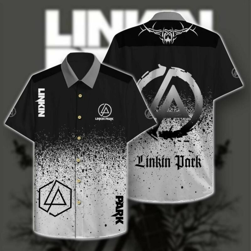 Linkin Park Hawaii Graphic Print Short Sleeve Hawaii Casual Shirt Ha39531