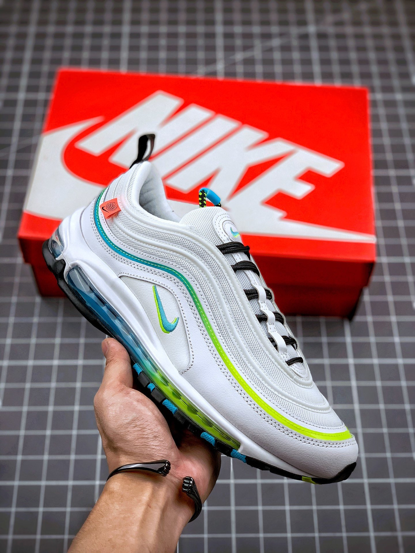 Nike Air Max 97 Worldwide WhiteBlue Fury-Black-Volt 5339627