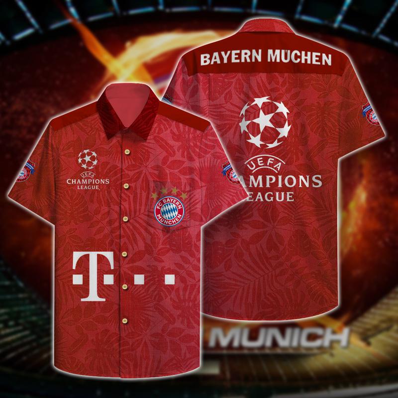 Bayern Munich Champion Hawaiian Shirt-Fashion Island Tourism-Size Us-Lan1