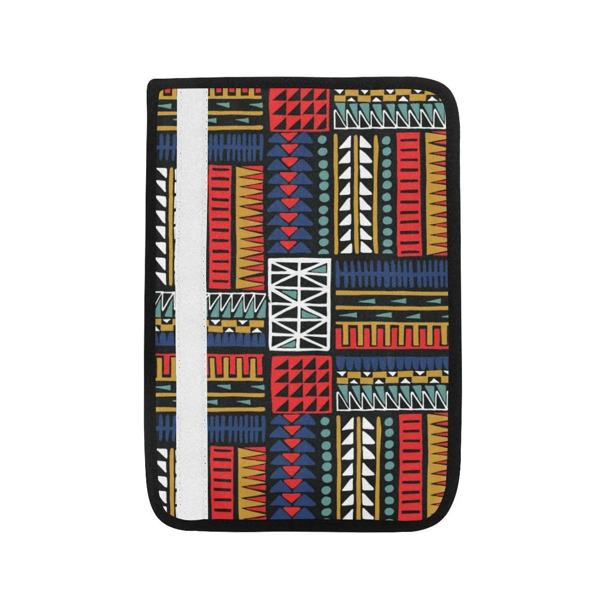 Kente Pattern Print Design 02 Car Seat Belt Cover