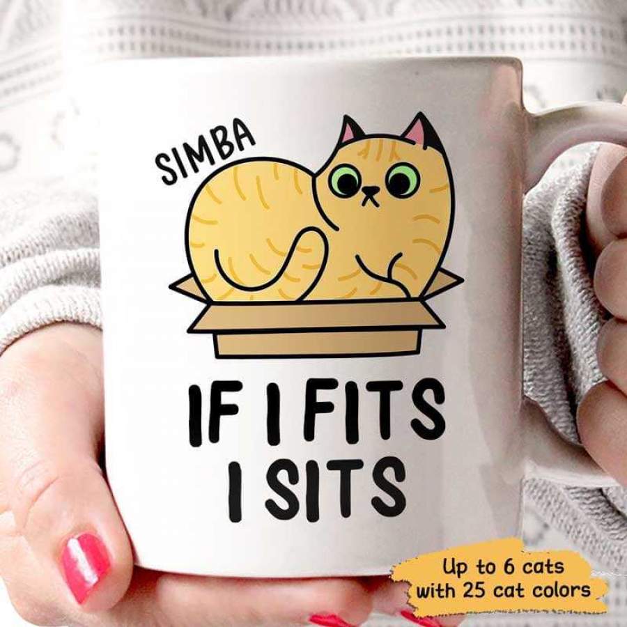 If I Fits I Sits Personalized Coffee Mug