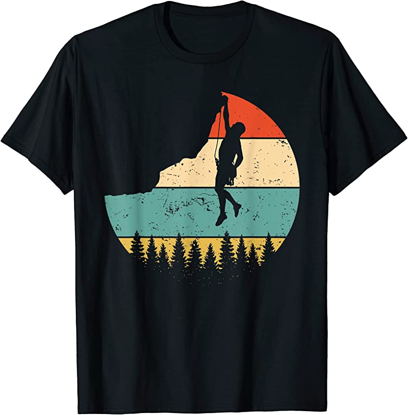 Vintage Rock Climbing -Mountain Climber T-Shirt