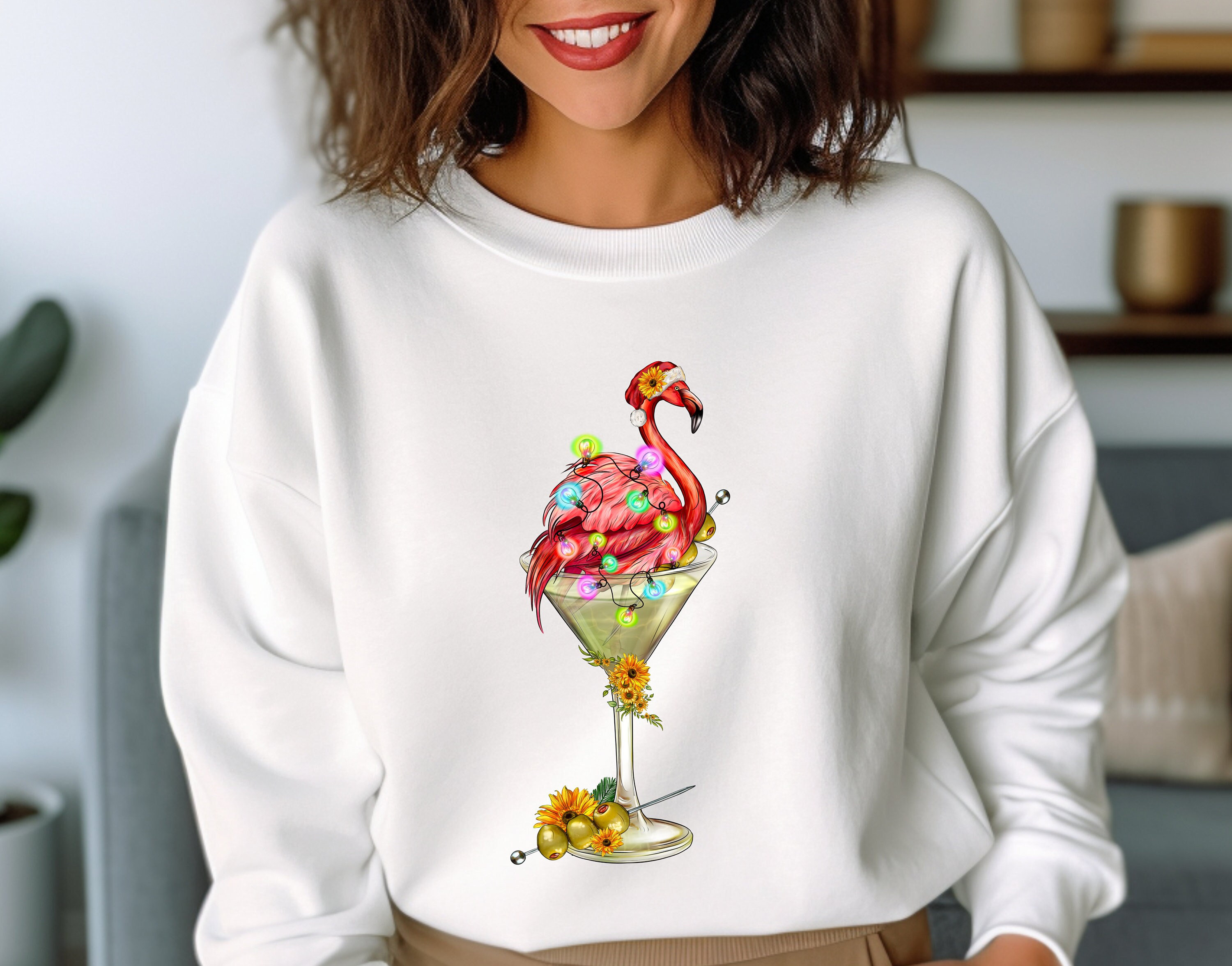 Christmas Martin Flamingo Sweatshirt, Christmas Flamingo sweatshirt, Flamingo Christmas sweatshirt, christmas gift, Merry Christmas, vintage