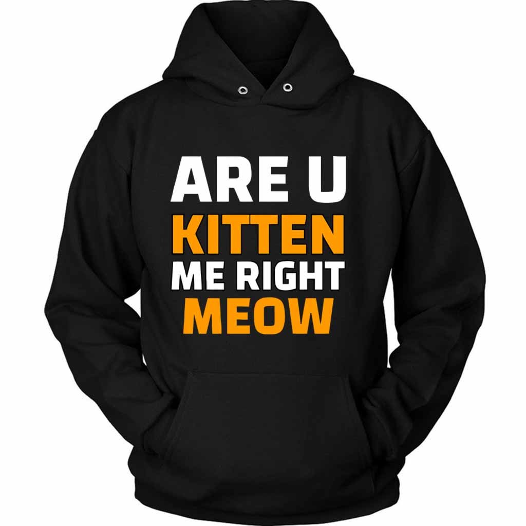 Are U Kitten Me Right Meo Unisex Hoodie