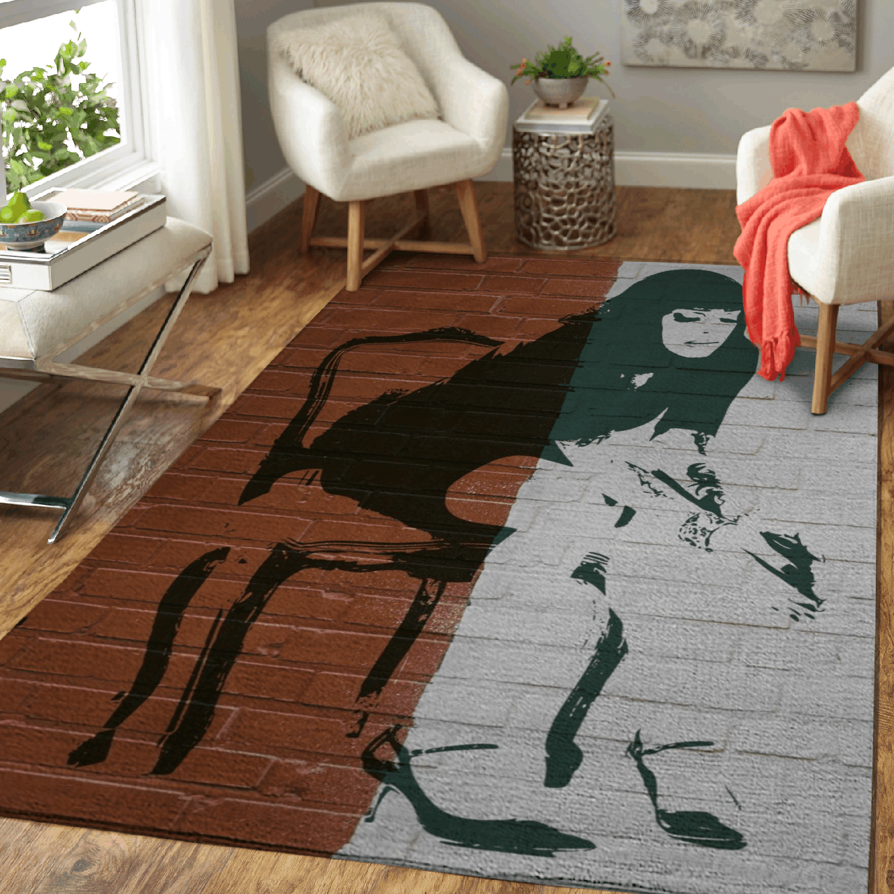 BIF NAKED Banksy Graffiti – Music Art For Fans Area Rug Carpet