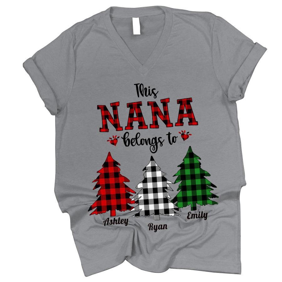 christmas vneck tshirt