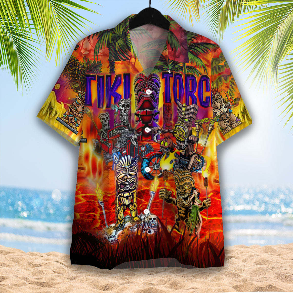 Aloha Torches Tiki Tropical Hawaii Shirt For Men And Women Ha103820