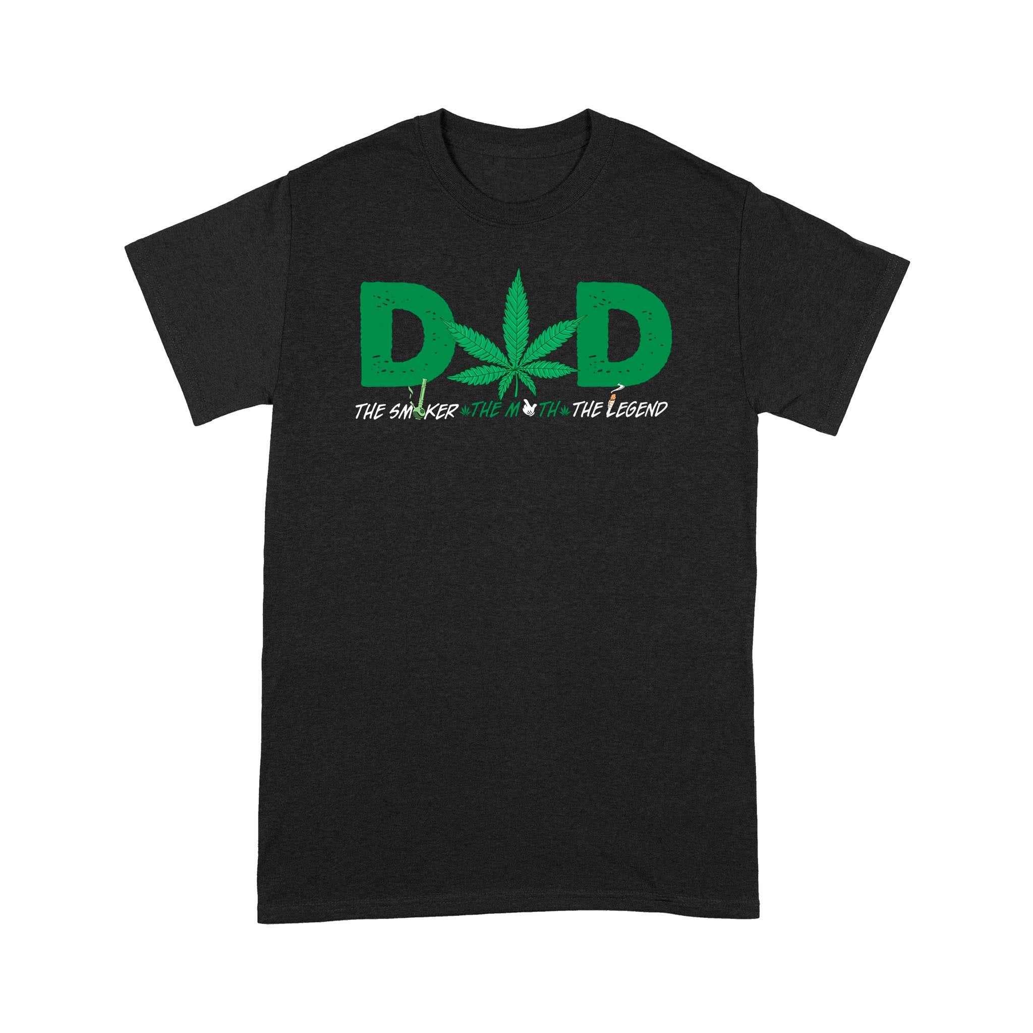 Funny Shirt Dad Weed The Smocker The Myth The Legend – Standard T-shirt