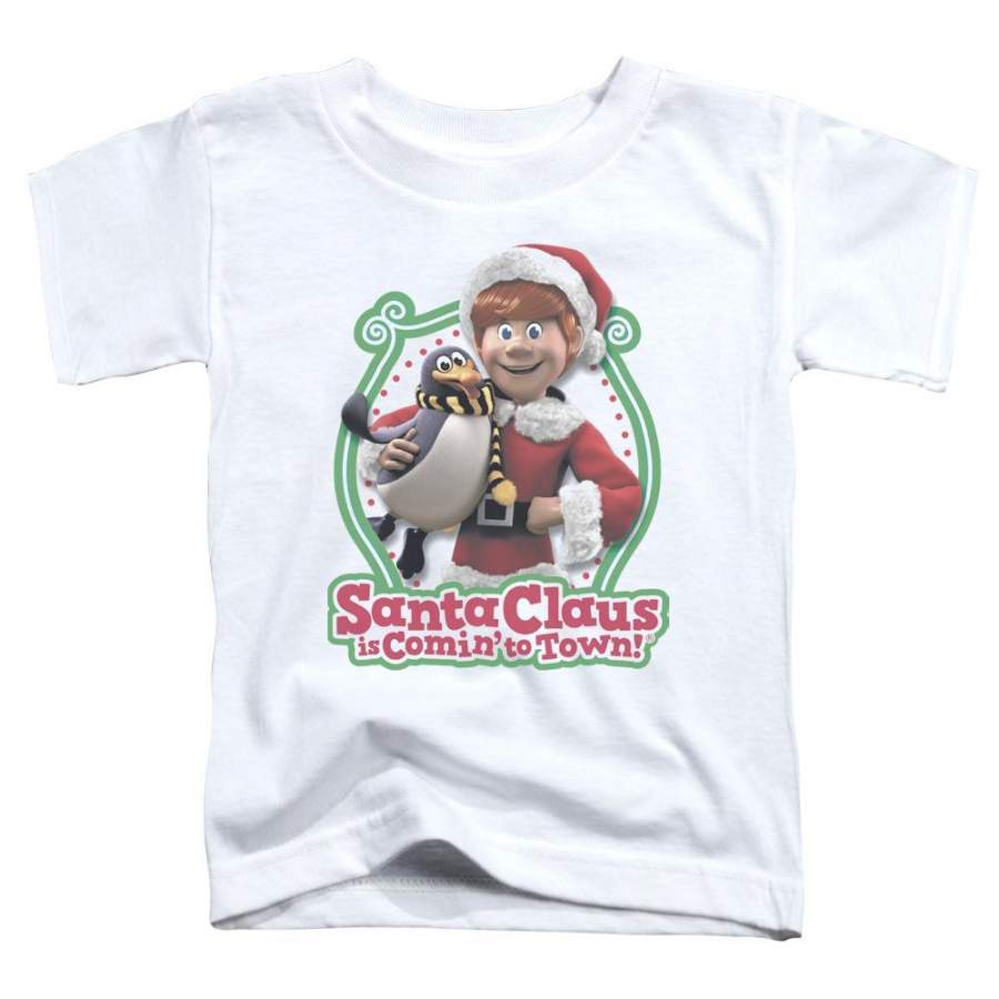 Santa Claus Is Comin to Town Penguin Toddler T-Shirt