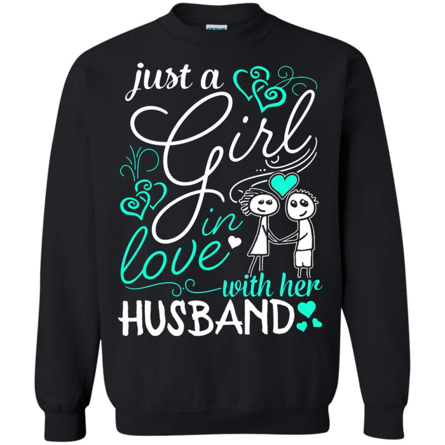 AGR Just A Girl In Love With Her Husband Family Sweatshirt