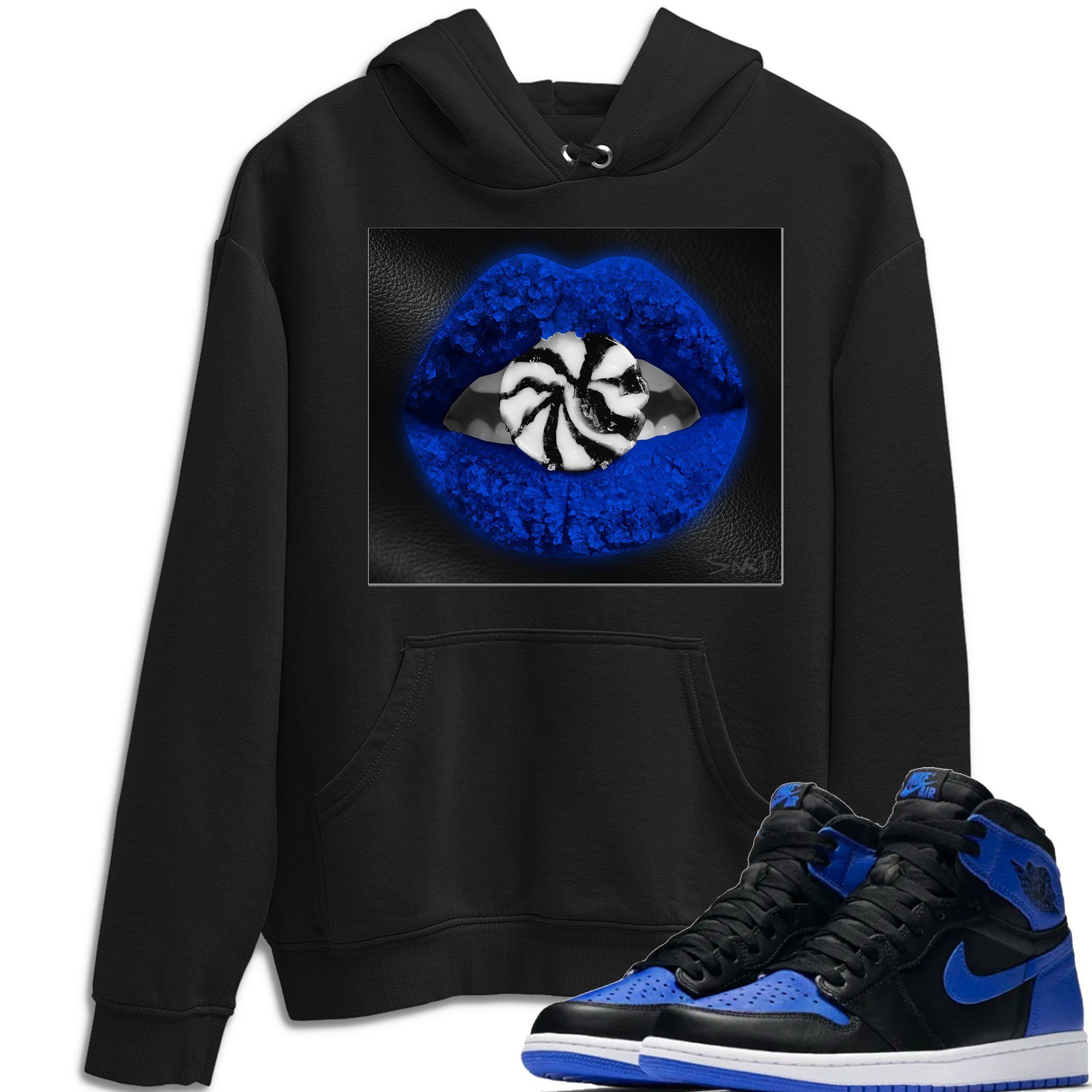 Lips Candy Hoodie – Air Jordan 1 Royal Black