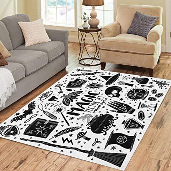 Halloween Anti-Skid Plush Velour Area Rug | AR1555