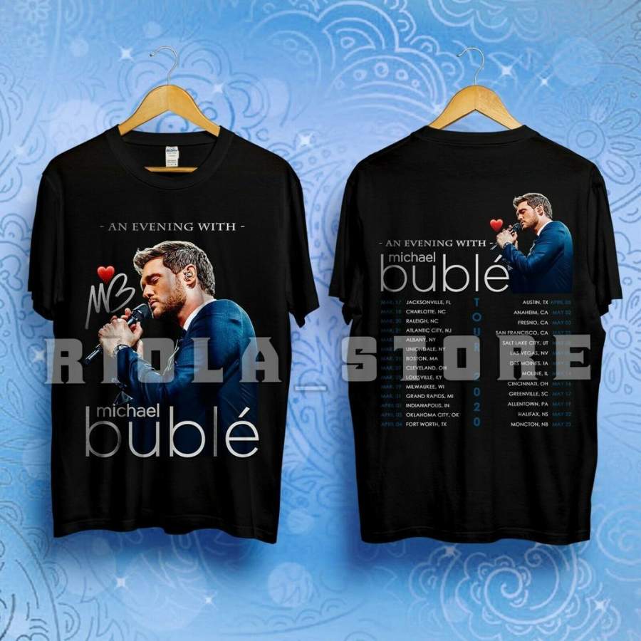 An Evening With Michael Buble Tour 2020 Dates T-Shirt