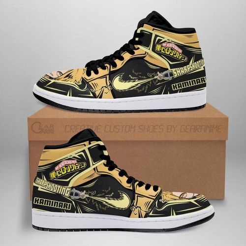 Denki Kaminari Jordan Sneakers Skill My Hero Academia Anime Shoes Jordan Sneaker