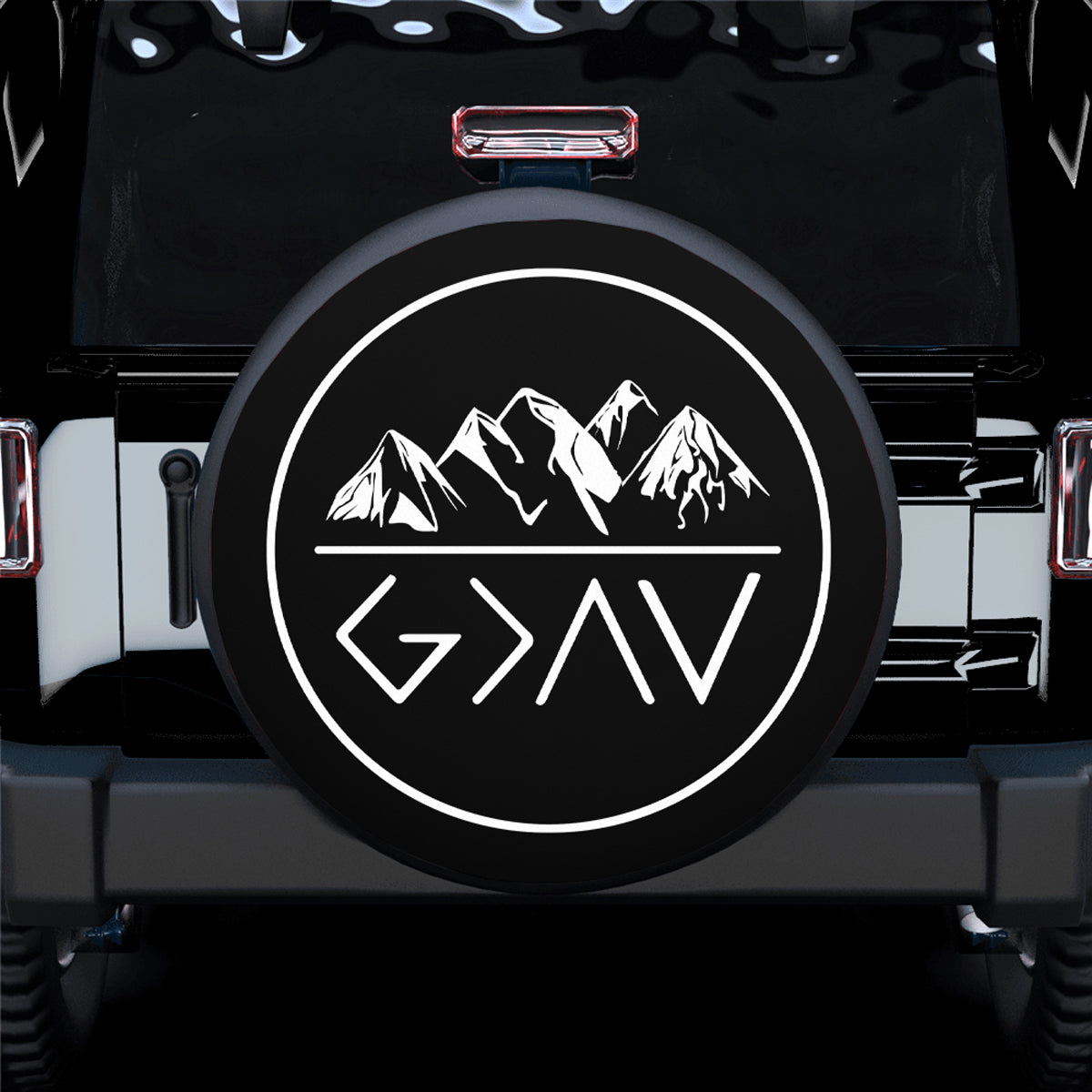 Mountain Camping Jeep Car Spare Tire Cover Gift For Campers