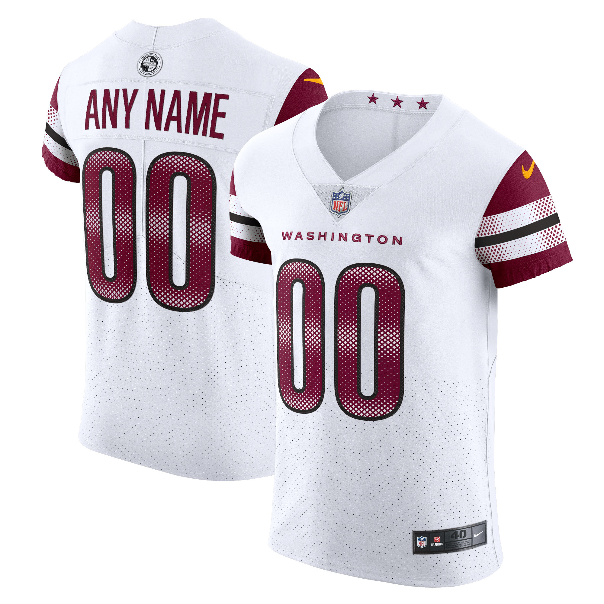 Washington Commanders Vapor Untouchable Elite Custom Jersey – White