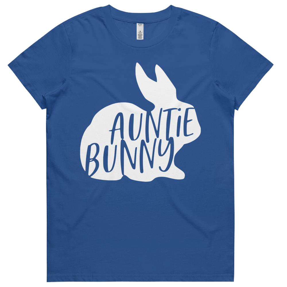 Auntie Bunny Cute Rabbit Family Matching Happy Easter Day Womens Tshirts