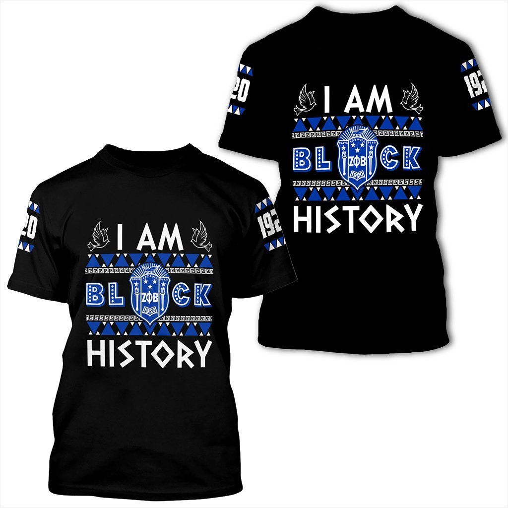 Sorority Tshirt – I Am Black History Zeta Phi Beta Tee