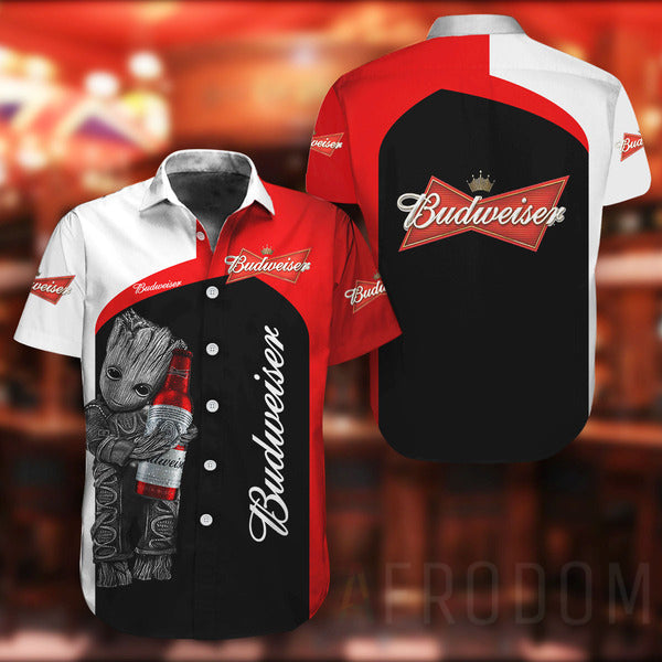 Baby Groot Budweiser Beer Hawaii Shirt Ha29812