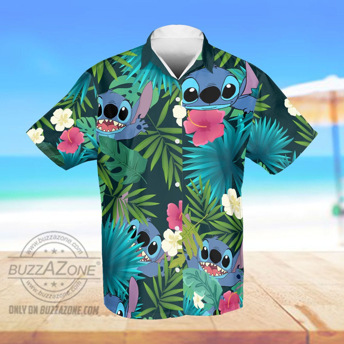 Stitch Tropical Pattern Hawaiian Shirt Bt Ha69874