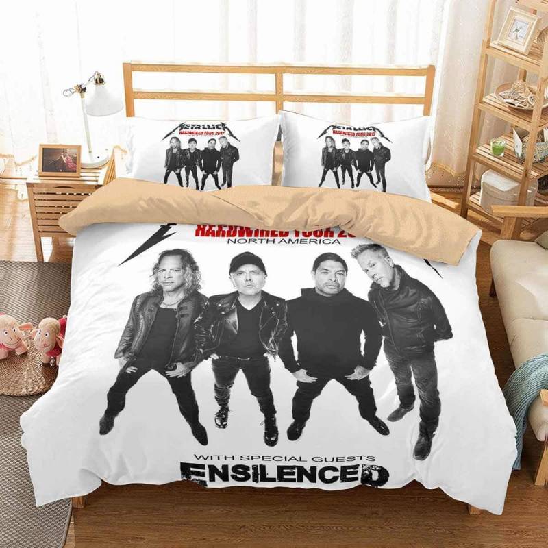 3D Customize Metallica Bedding Set Duvet Cover Set Bedroom Set Bedlinen