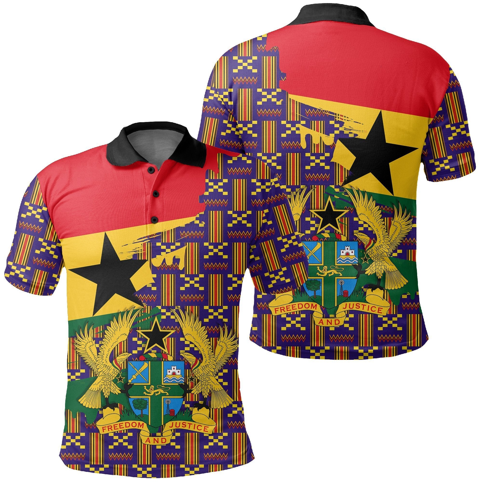 Greek Life Shirt – Kente Modern Pattern Polo Shirt – Gash Style