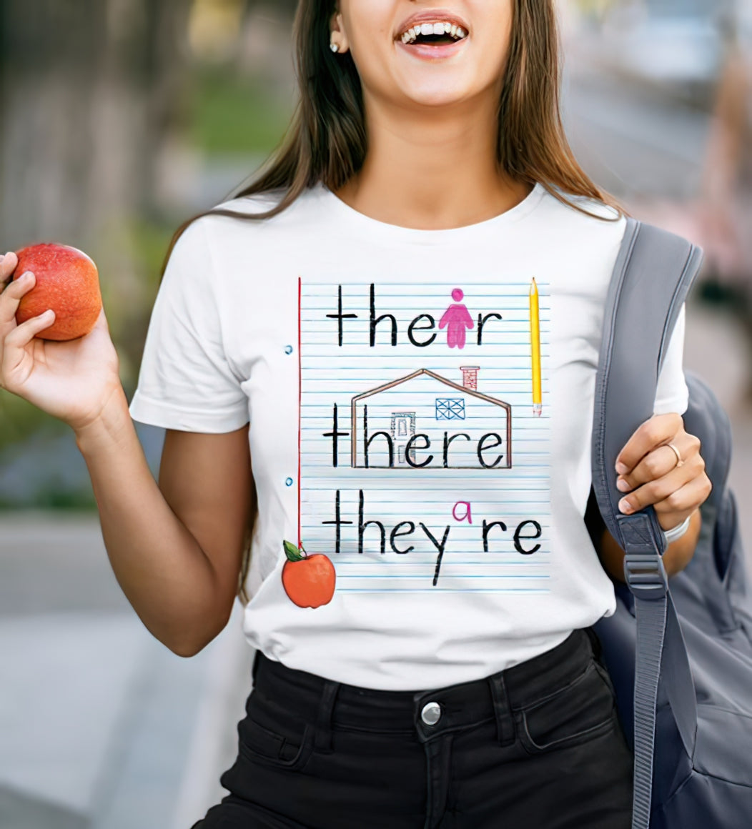 Their There They Are Gift For Teacher Standard/Premium T-Shirt Hoodie