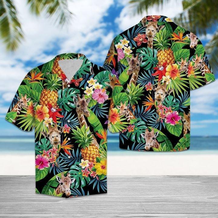 Giraffe Aloha Hawaii Shirts For Men And Women Ha12077